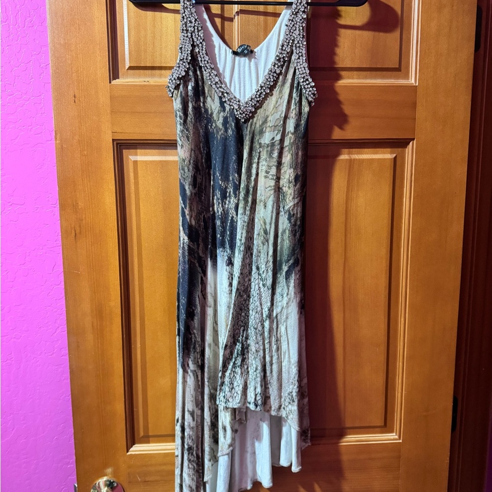 Sky White Scoop Neck Tank Top